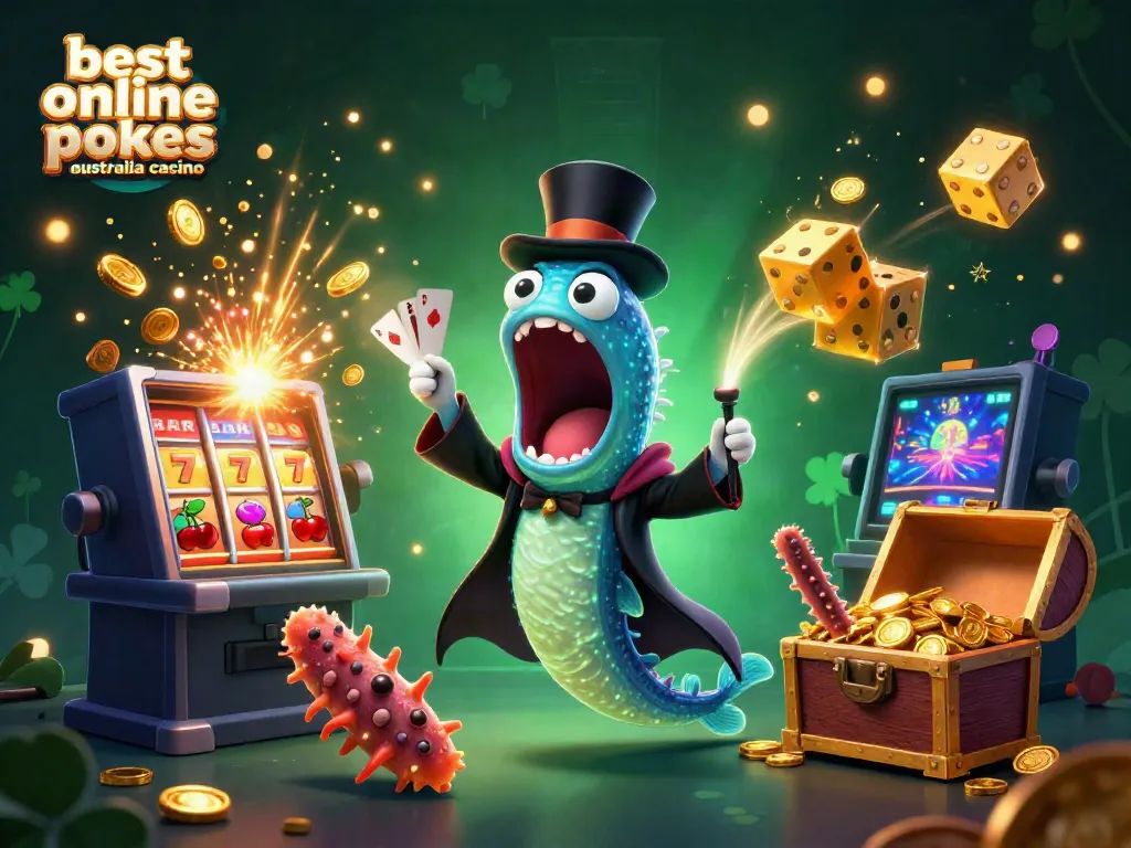 Experience the excitement of the best online pokies Australia casino with magical characters and vibrant casino elements.